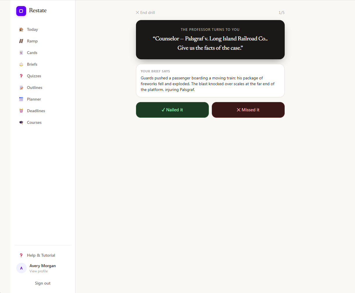 Restate screen 3